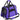 Purple pet carrier with mesh window